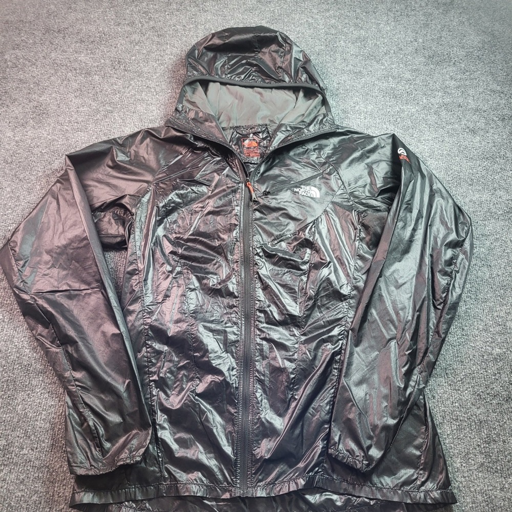 The North Face Summit Series Womens Medium Black Windbreaker Hooded Jacket M